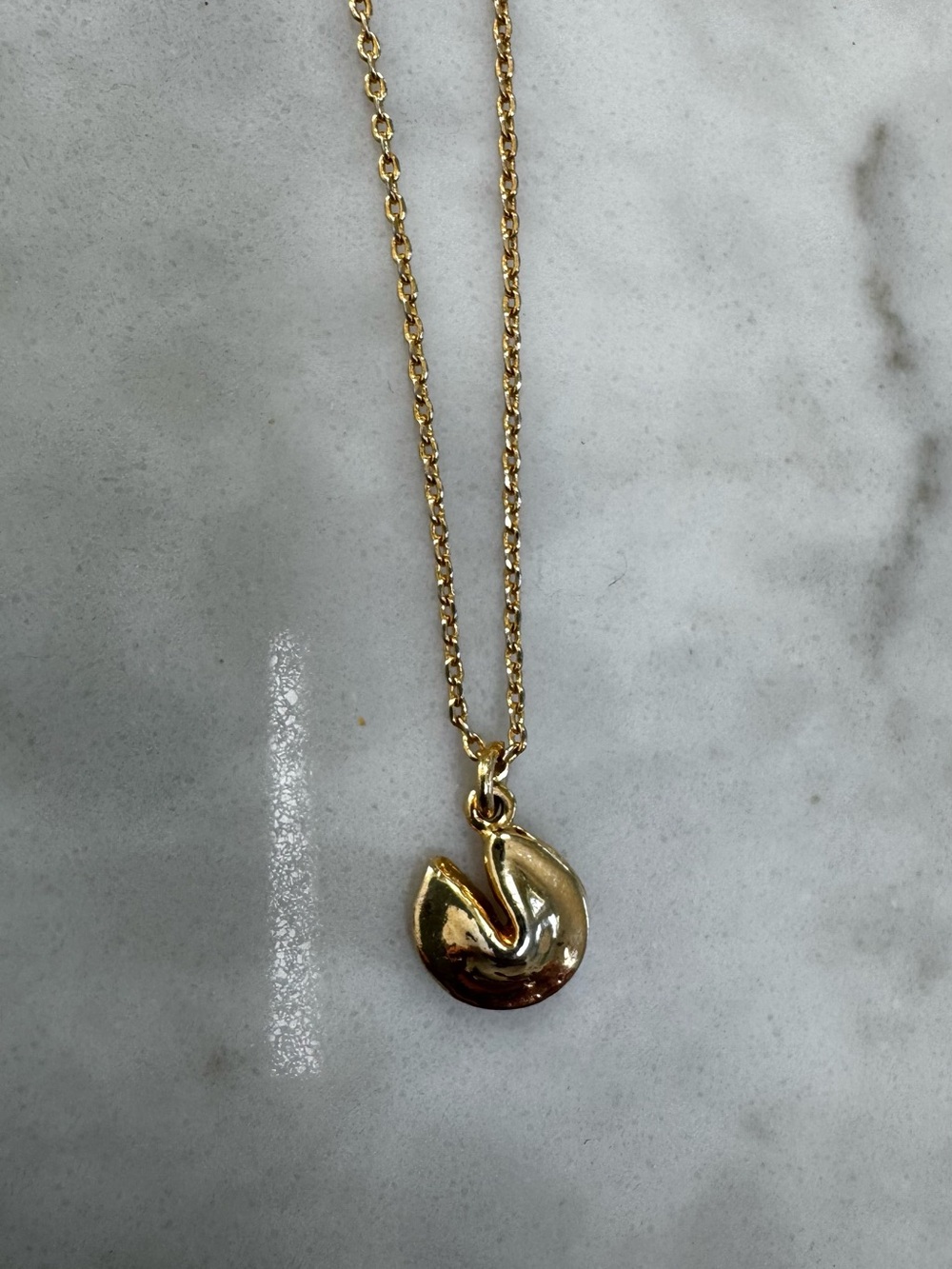 Fortune cookie necklace